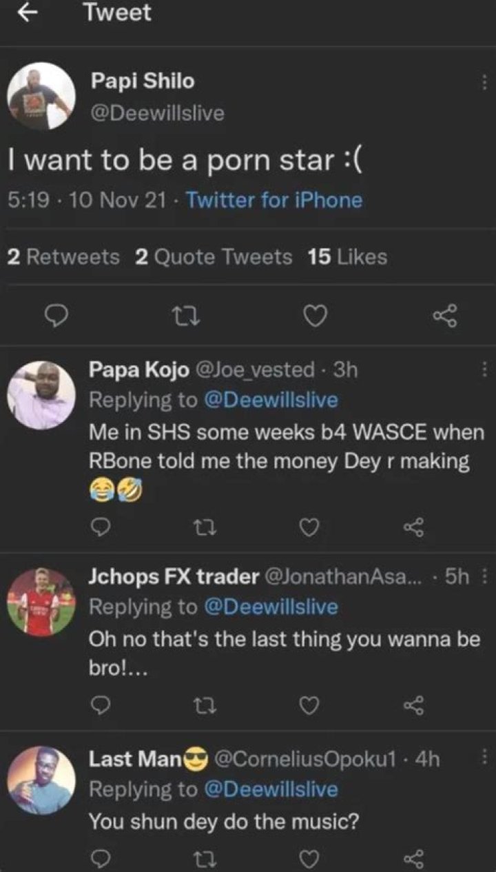 'I Want to Be A Porn Star'- Archibishop Duncan-Williams’ Son Daniel Returns to Shake The Internet Again