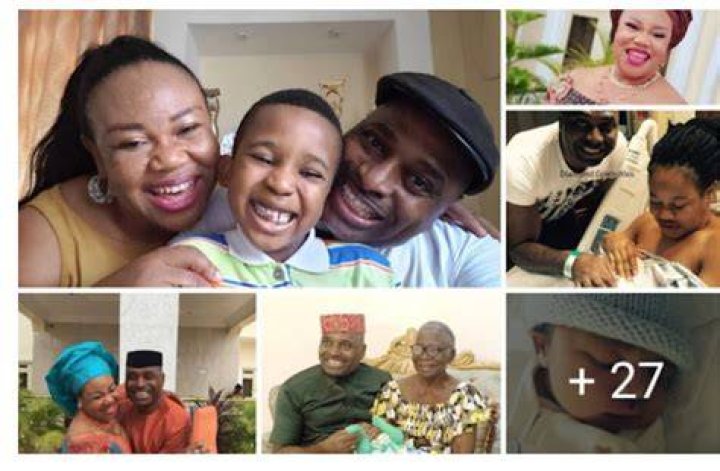 18 Years After His Mother Gave Him A Wife To Marry, SEE Recent Photos Of Nollywood Actor, Kenneth Okonkwo And His Family