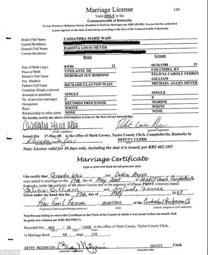 All About Dakota Meyer’s First Wife, Cassandra Wain