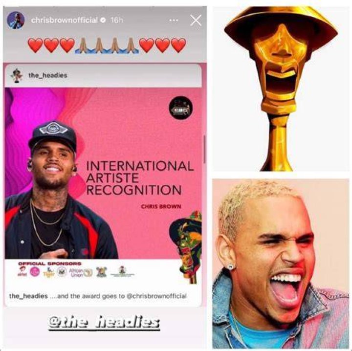 Chris Brown Reacts To Headies Awards Recognition