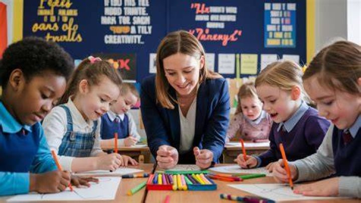 Heartwarming Video Of Primary School Teacher Warming Up Her Pupils With Motivational Lines