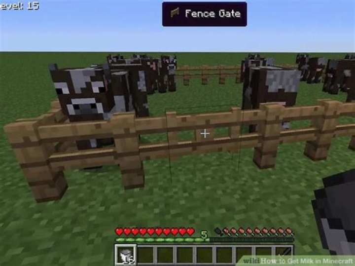 How do you milk a cow in minecraft
