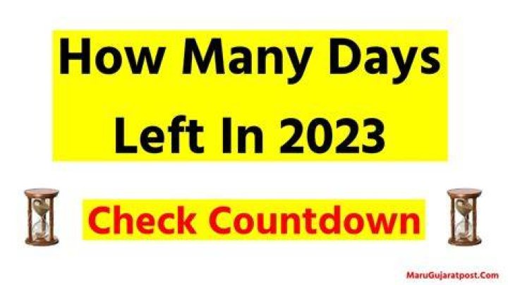 How Many Days Left of 2023, Countdown, Days Left in 2023