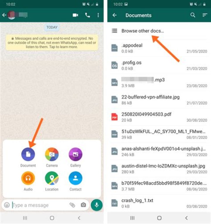 How to send a photo in PDF by WhatsApp?