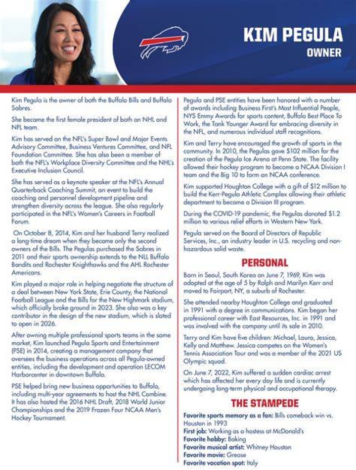 Inside Kim Pegula Personal Life: Her Marriage and Children
