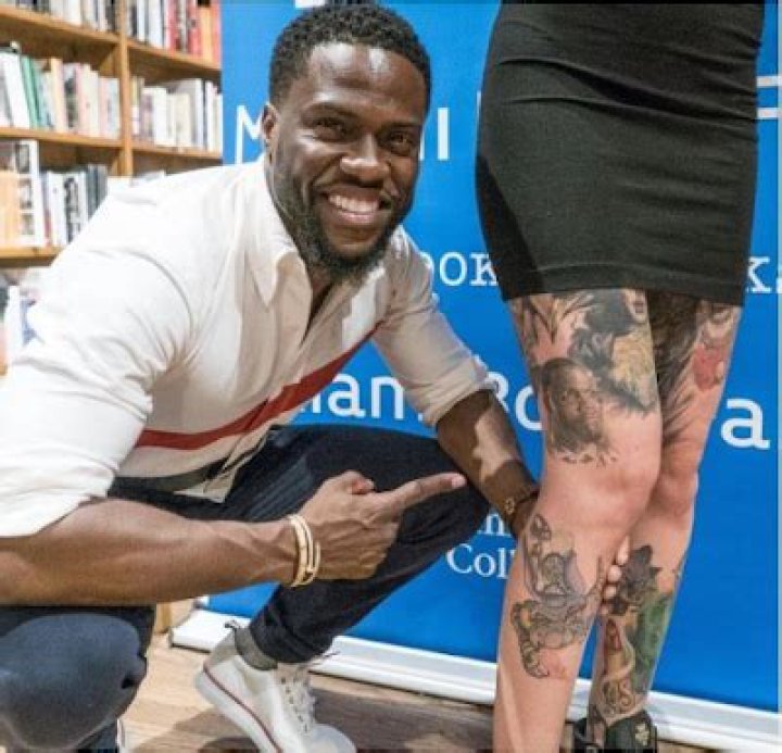 Kevin Hart Poses With Female Fan Who Inked His Face On Her Thigh