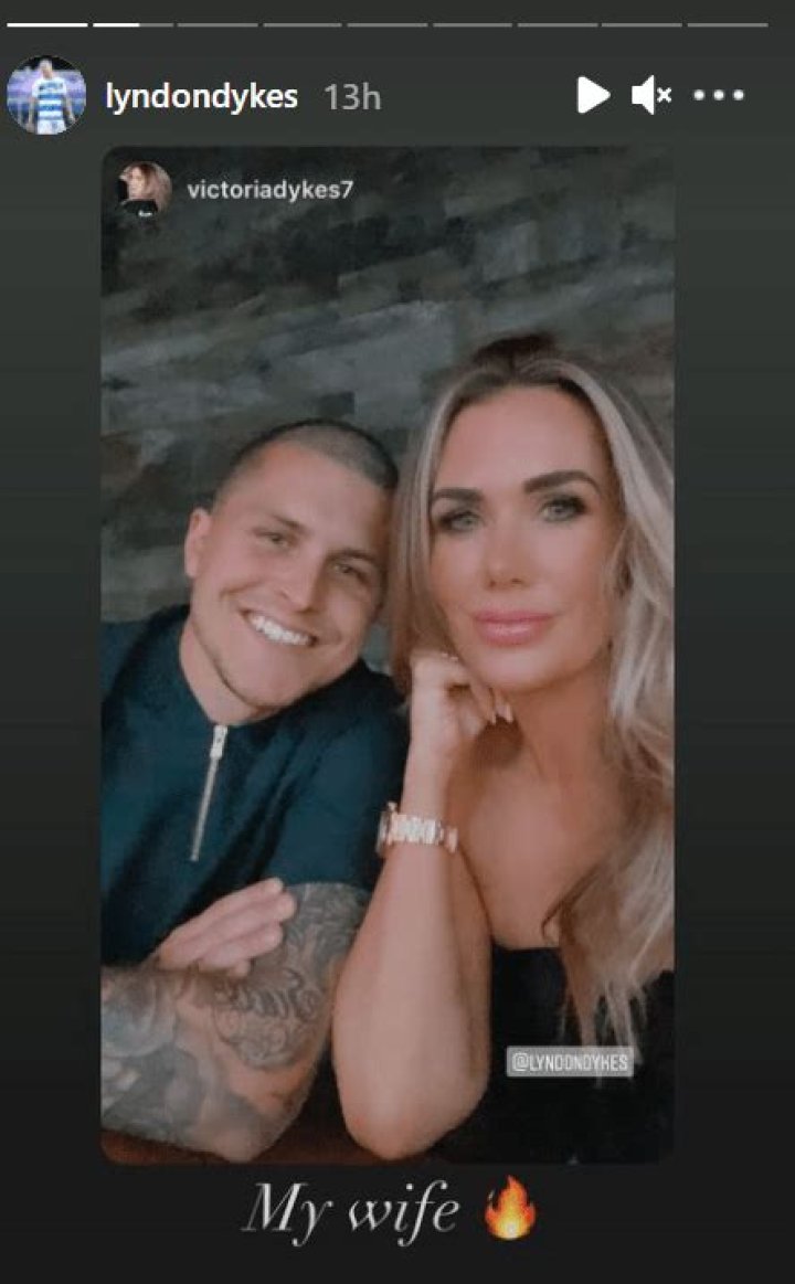 Lyndon Dykes Wife: Meet Victoria Thomson