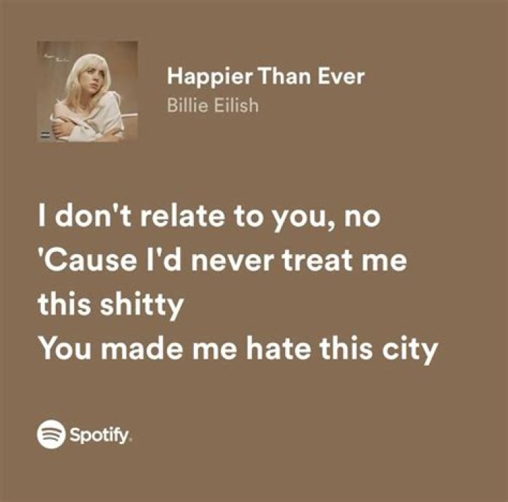LYRICS: Billie Eilish – Happier Than Ever