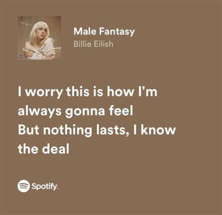 LYRICS: Billie Eilish – Male Fantasy