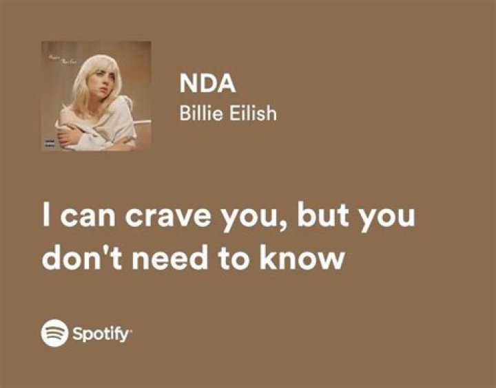 LYRICS: Billie Eilish – NDA