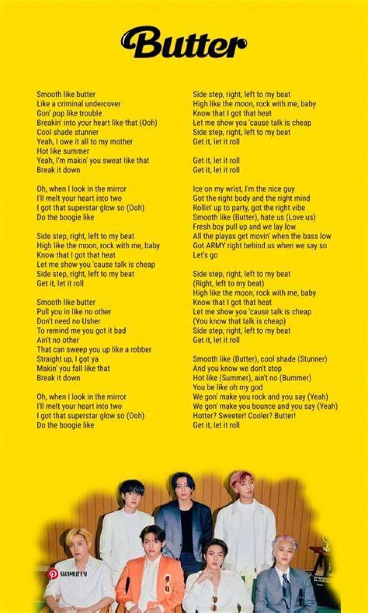 LYRICS: BTS – Butter