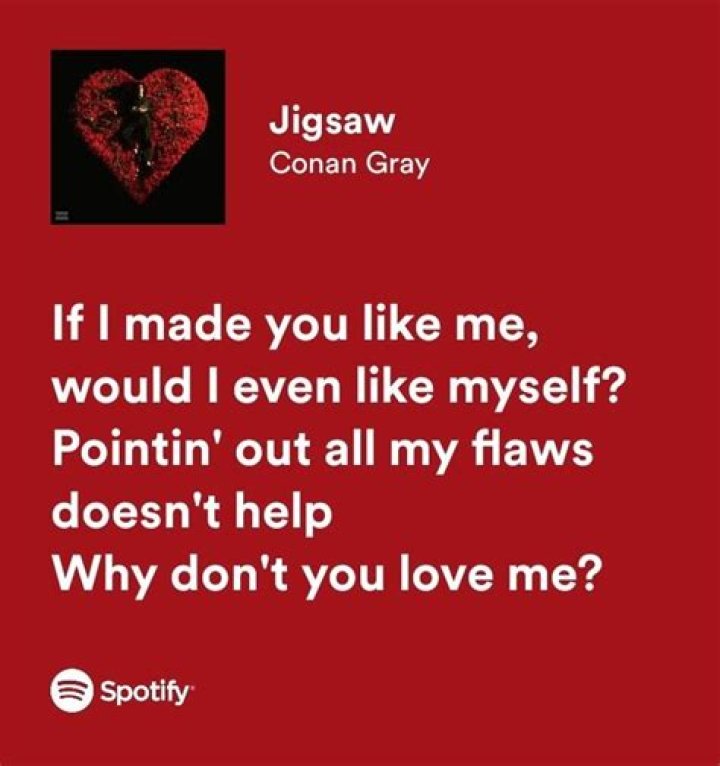 LYRICS: Conan Gray – Jigsaw