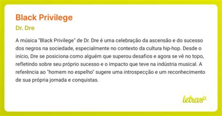 LYRICS: Dr. Dre – Black Privilege