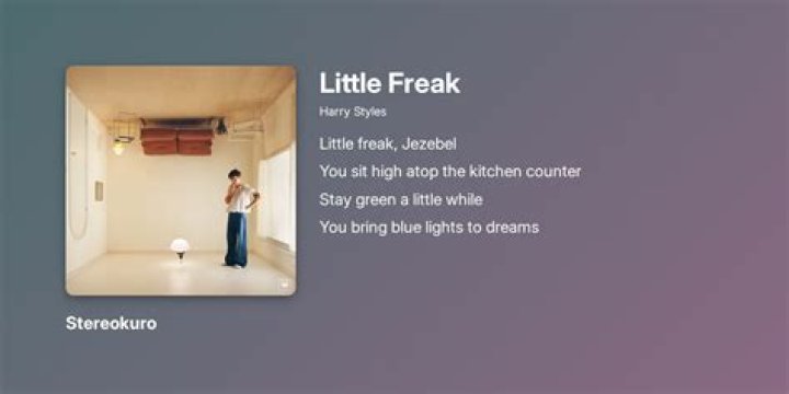 LYRICS: Harry Styles – Little Freak