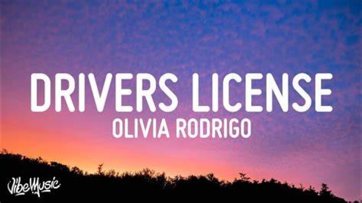 LYRICS: Olivia Rodrigo – Drivers License