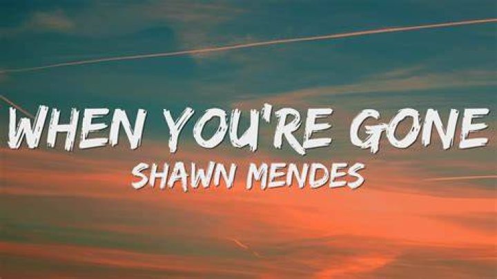 LYRICS: Shawn Mendes – When You’re Gone
