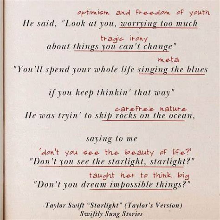 LYRICS: Taylor Swift – Starlight
