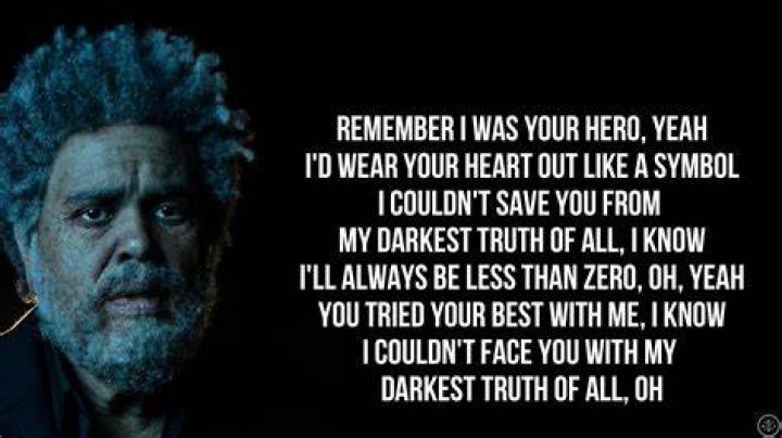 LYRICS: The Weeknd – Less Than Zero