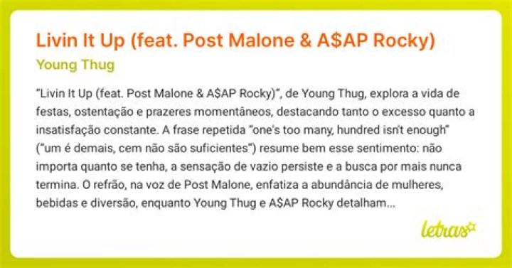 LYRICS: Young Thug ft Post Malone X A$AP Rocky – Livin It Up