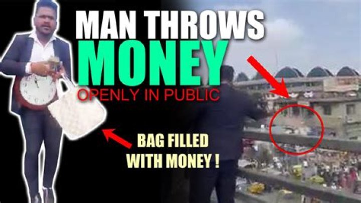 Man Throws Money On Streets To Commemorate His Late Friend, Singer Joe Kush In US. [VIDEO]