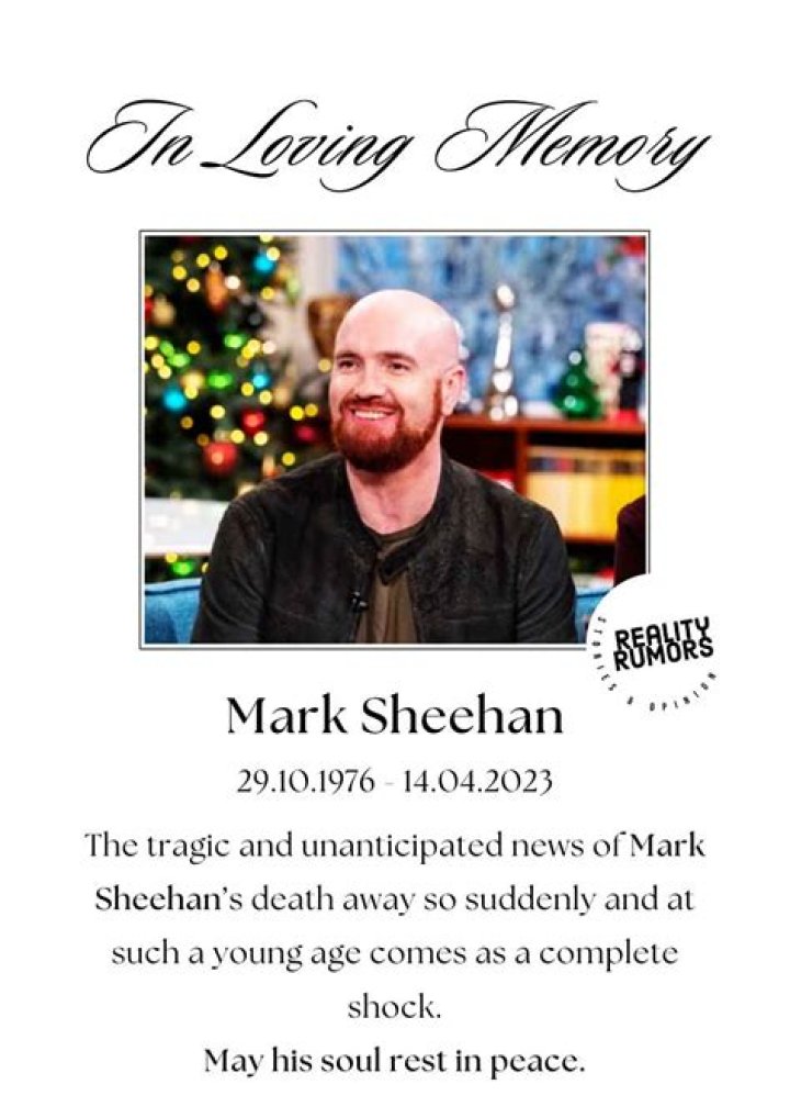 Mark Sheehan Funeral: When Is Mark Sheehan Funeral?