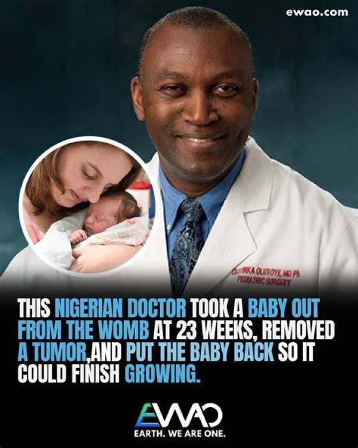 Meet The BRILLIANT Nigerian Doctor Who Removed An Unborn Baby From The Womb & Returned It After A Surgery