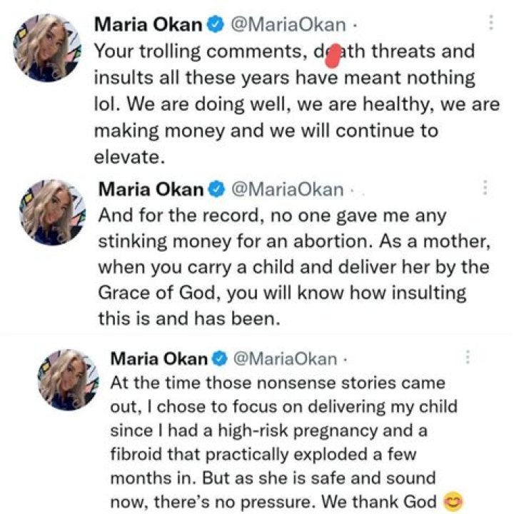 No One Gave Me Any Money For An Abortion – OAP Maria Okan Breaks Silence On Alleged Daughter With Olamide