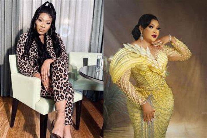 Nollywood Actresses, Doris Ogala & Uche Elendu Reportedly In A Feud; Doris Ogala Allegedly Claims Uche Elendu Is The Cause Of Her Marital Problems