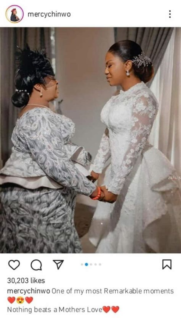 “Nothing Beats A Mother’s Love” – Mercy Chinwo Shares Emotional Moment With Mum