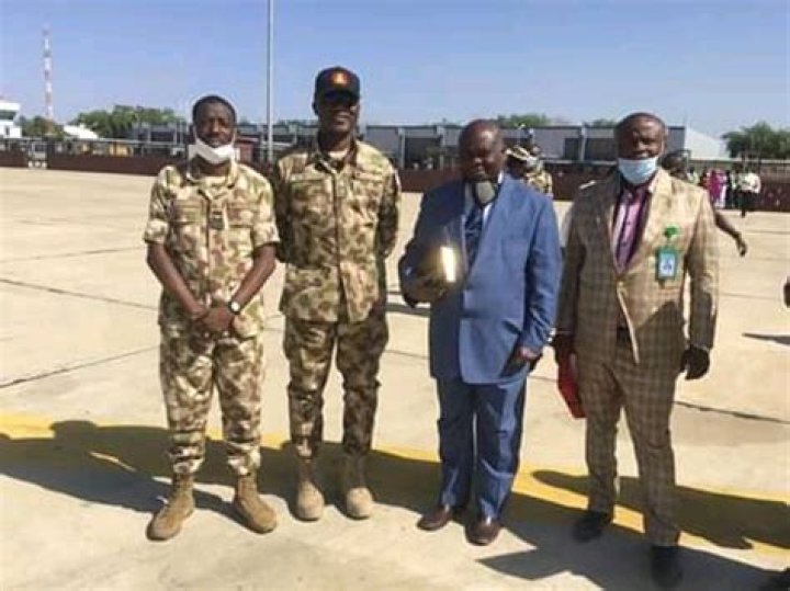 Pastor Lazarus Muoka Visits 195 Army Headquarters In Borno State (Photos)