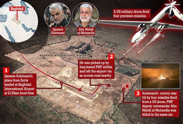 Photos Of Where Iran’s General Qasem Soleimani Was Killed By Donald Trump Drone Strike Released
