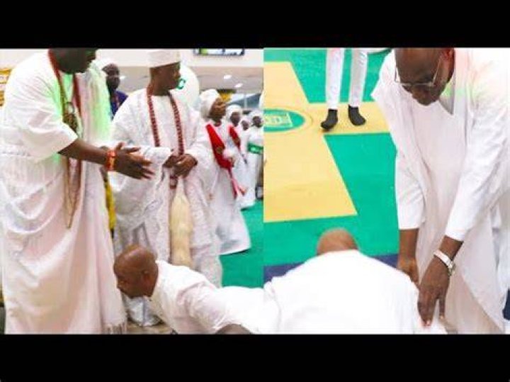 Reactions As Ooni of Ife Visits Esther Ajayi’s New Auditorium In Victoria Island (Photos)