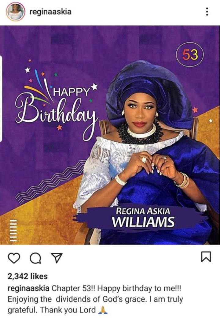 Regina Askia Drops Breathtaking Photos As 54th Birthday Approaches