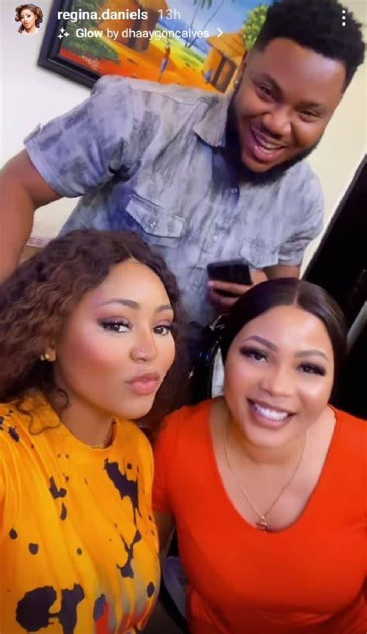 Regina Daniels Links Up With Former Lover Somadina Adinma On Set