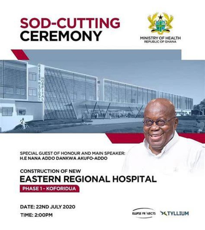 Rev. Obofour Cuts Sod For The Construction Of A New Maternity Ward For Akrokeri Hospital