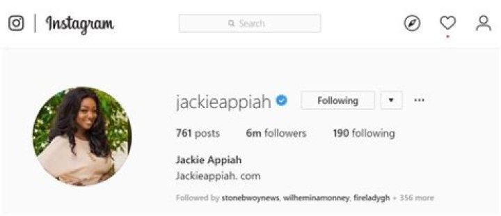 SCREENSHOT: Jackie Appiah Becomes First Ghanaian Celebrity To Hit 6M Instagram Followers