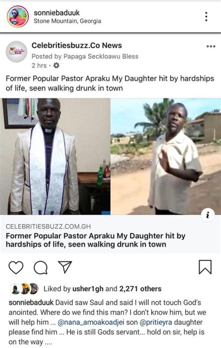 Sonnie Badu Speaks After The Demise Of Apraku My Daughter Who He Planned To Help