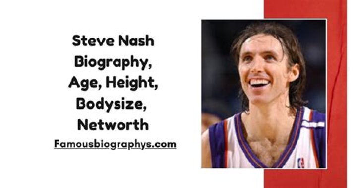 Steve Nash Biography, Age, Career, Net worth