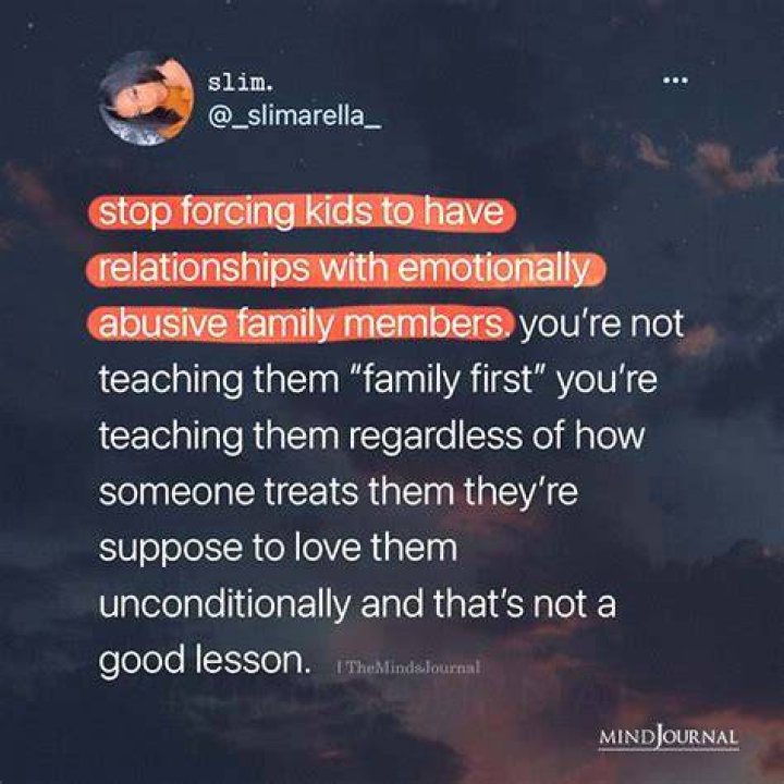 ‘Stop Forcing Kids To Have Relationships With Emotionally Abusive Family Members’ – Lady To Parents