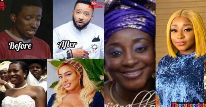 Top Nigerian Celebrities Who Used To Be Dark Skinned, What Happened? (Photos)