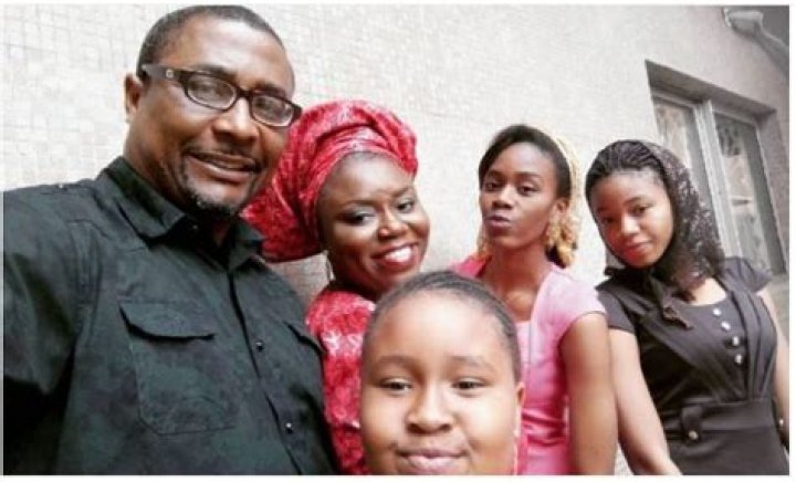 Veteran Actor, Tony Umez Flaunts His Wife And Four Grown-up Daughters In This Big Family Photo