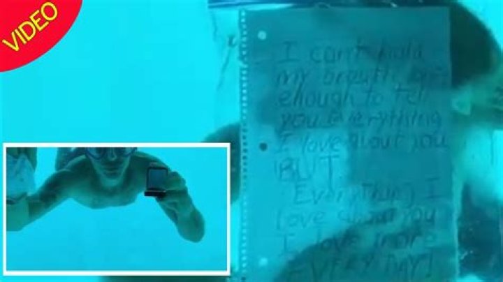 VIDEO: Young Guy Drowns While Proposing To His Fiancee Underwater