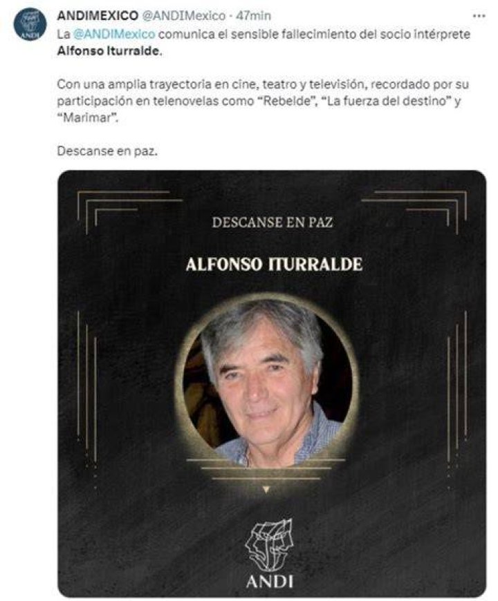 What is Alfonso Iturralde Cause of death?