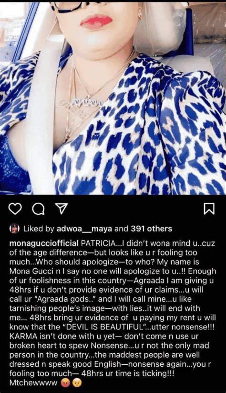 You Haven’t Paid My Rent And Can Never Pay My Rent – Mona Gucci Replies Nana Agradaa